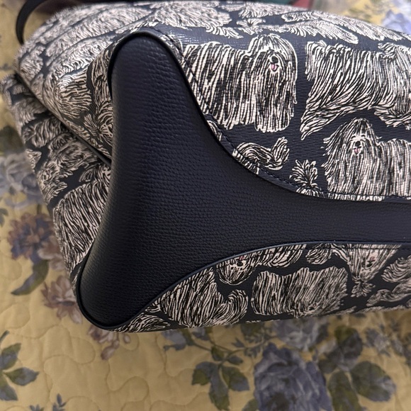Kate Spade Navy and White Dog Tote Bag and Detachable Zip Bag - Picture 12 of 16